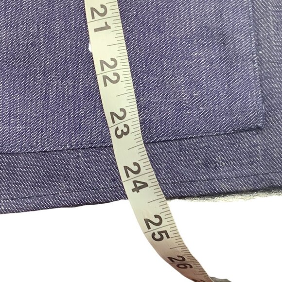 Denim Shoe Bag Unisex Red Gingham Trim & Multiple Pockets For 3 Pair of Shoes - Picture 7 of 13